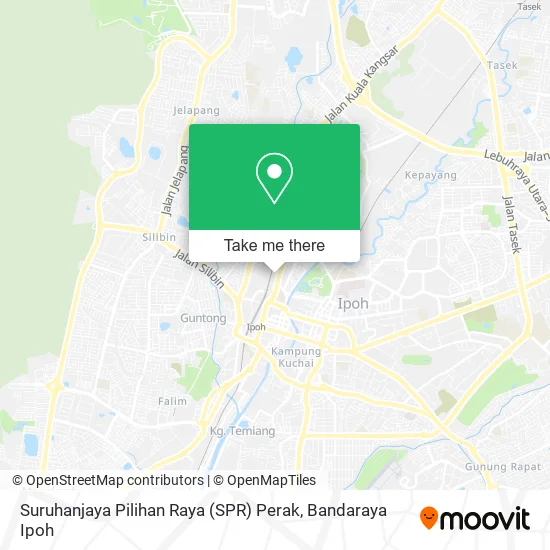 Suruhanjaya Pilihan Raya (SPR) Perak map