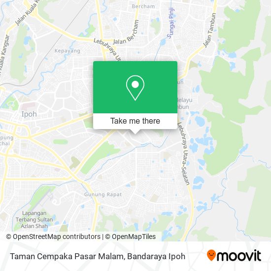 Peta Taman Cempaka Pasar Malam