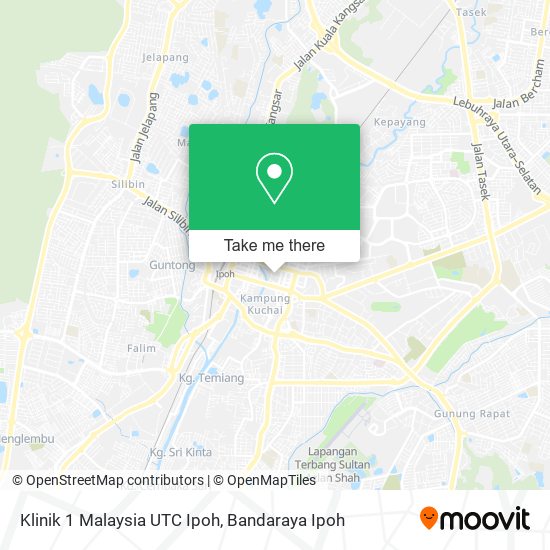 Peta Klinik 1 Malaysia UTC Ipoh