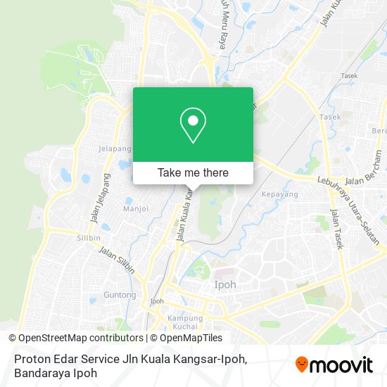 Peta Proton Edar Service Jln Kuala Kangsar-Ipoh
