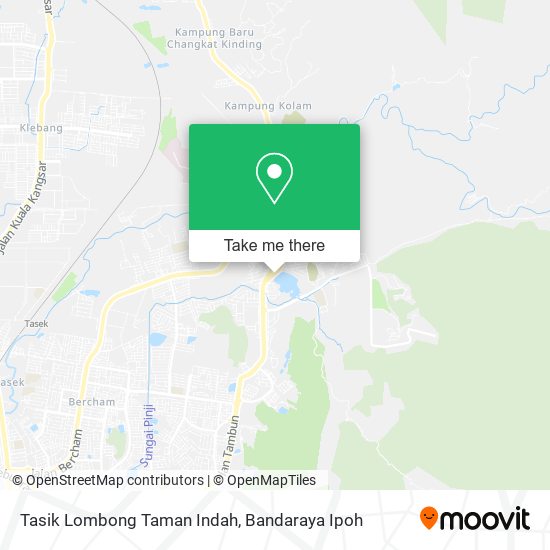 Peta Tasik Lombong Taman Indah
