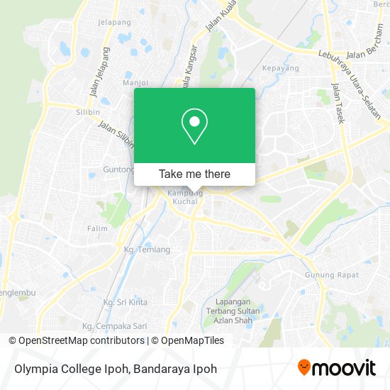 Olympia College Ipoh map