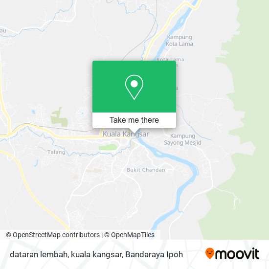 Peta dataran lembah, kuala kangsar