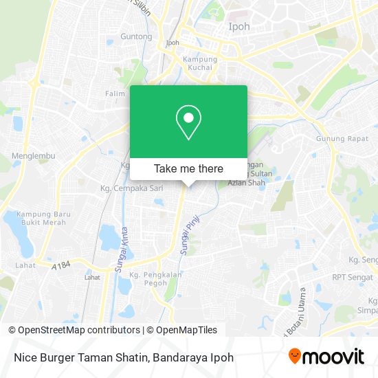 Peta Nice Burger Taman Shatin