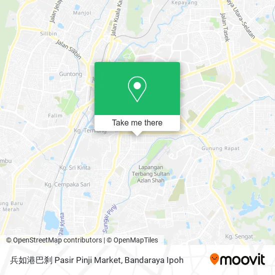 Peta 兵如港巴刹 Pasir Pinji Market