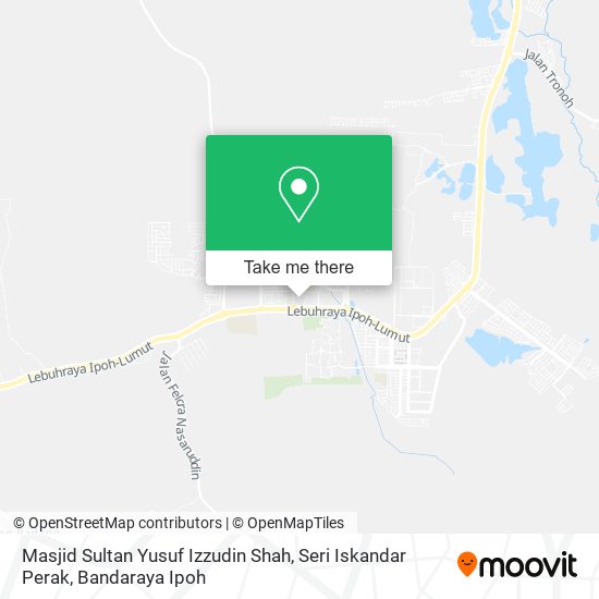 Masjid Sultan Yusuf Izzudin Shah, Seri Iskandar Perak map