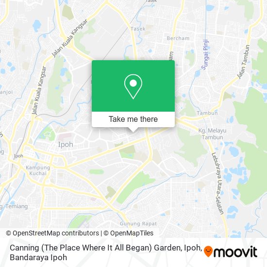 Canning (The Place Where It All Began) Garden, Ipoh map