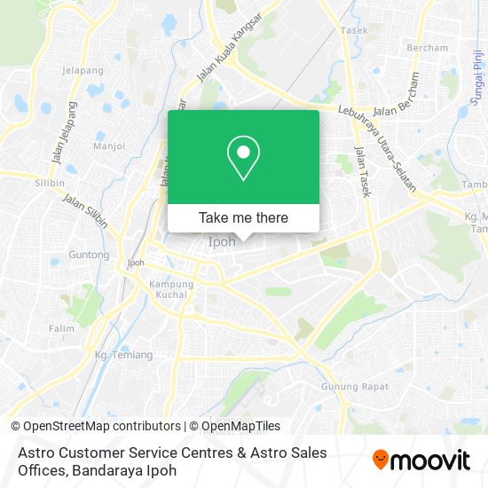 Peta Astro Customer Service Centres & Astro Sales Offices