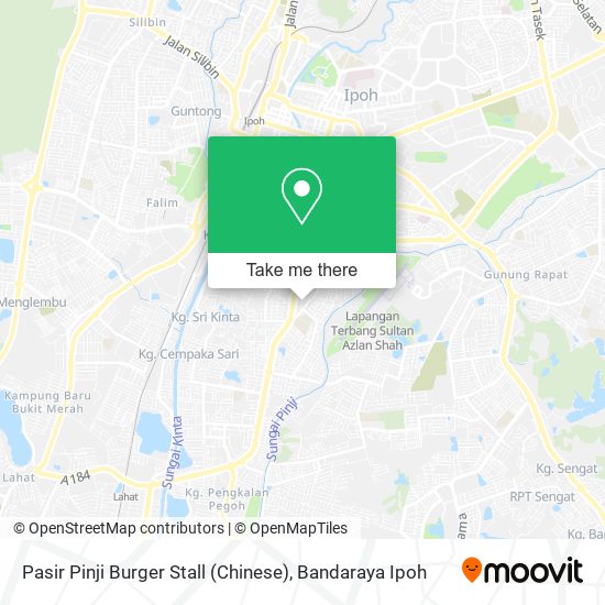 Peta Pasir Pinji Burger Stall (Chinese)