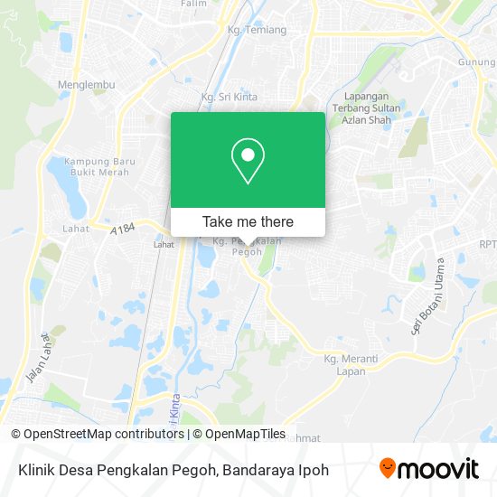 Peta Klinik Desa Pengkalan Pegoh