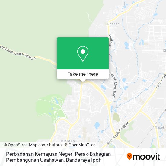 Peta Perbadanan Kemajuan Negeri Perak-Bahagian Pembangunan Usahawan