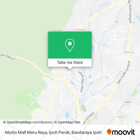 Mydin Mall Meru Raya, Ipoh Perak map