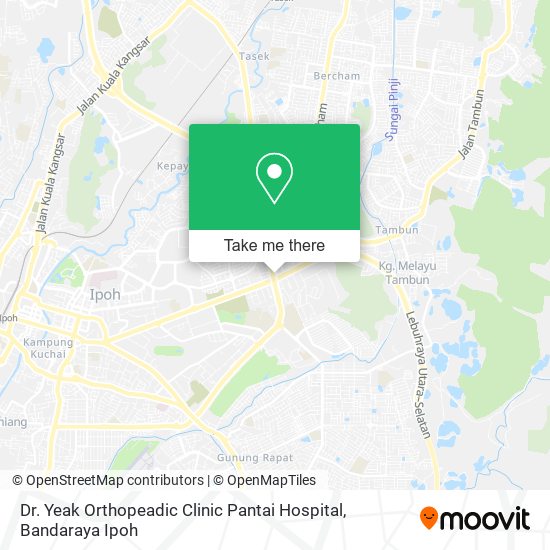 Dr. Yeak Orthopeadic Clinic Pantai Hospital map