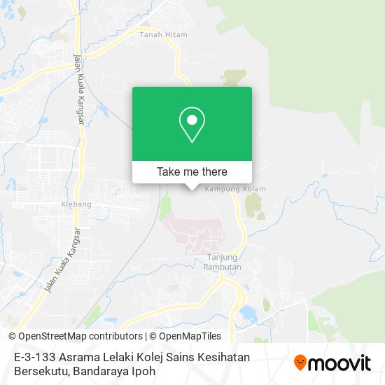 Peta E-3-133 Asrama Lelaki Kolej Sains Kesihatan Bersekutu
