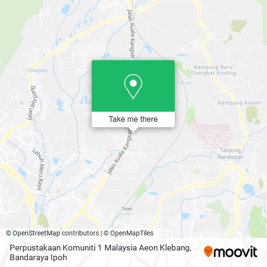 Perpustakaan Komuniti 1 Malaysia Aeon Klebang map