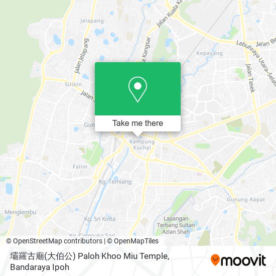 壩羅古廟(大伯公) Paloh Khoo Miu Temple map