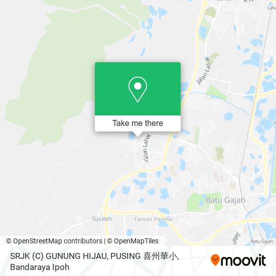 SRJK (C) GUNUNG HIJAU, PUSING  喜州華小 map