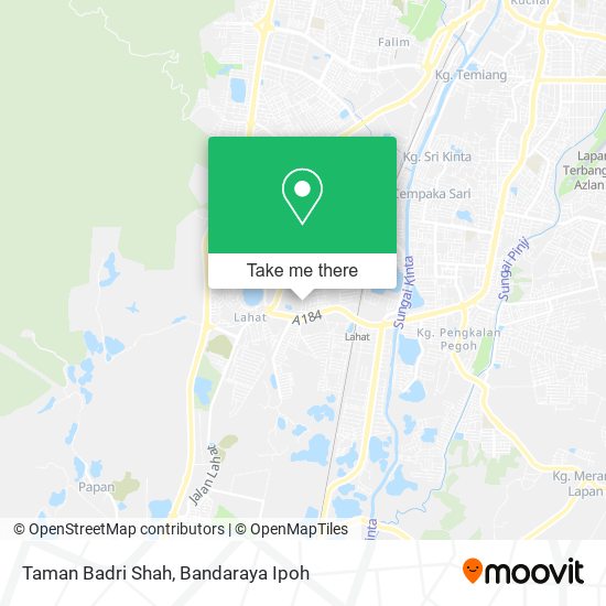 Taman Badri Shah map