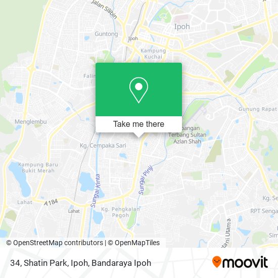 34, Shatin Park, Ipoh map