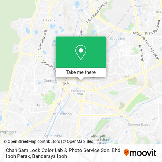 Chan Sam Lock Color Lab & Photo Service Sdn. Bhd. Ipoh Perak map