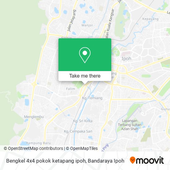 Bengkel 4x4 pokok ketapang ipoh map