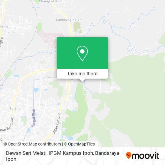 Peta Dewan Seri Melati, IPGM Kampus Ipoh