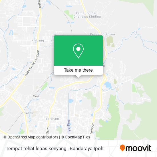 Tempat rehat lepas kenyang. map