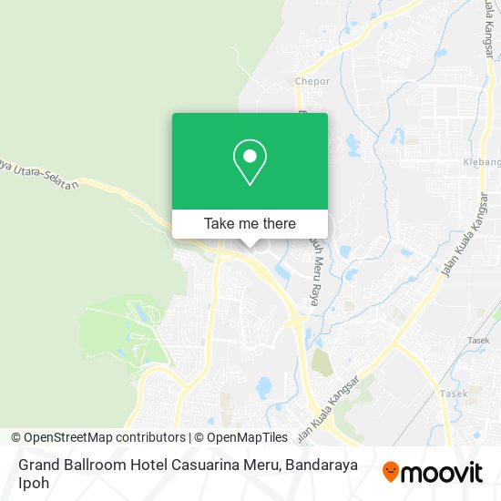 Grand Ballroom Hotel Casuarina Meru map