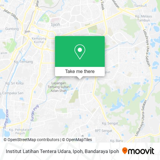 Institut Latihan Tentera Udara, Ipoh map