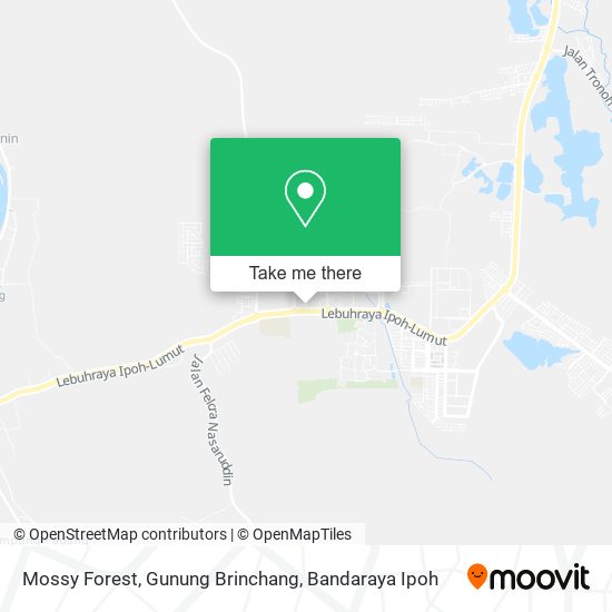 Mossy Forest, Gunung Brinchang map