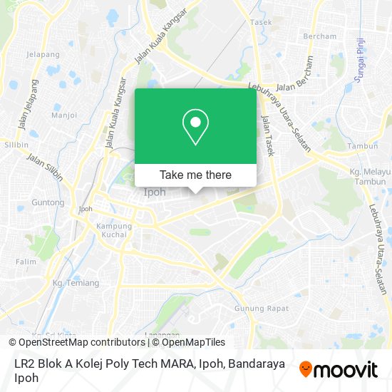 LR2 Blok A Kolej Poly Tech MARA, Ipoh map