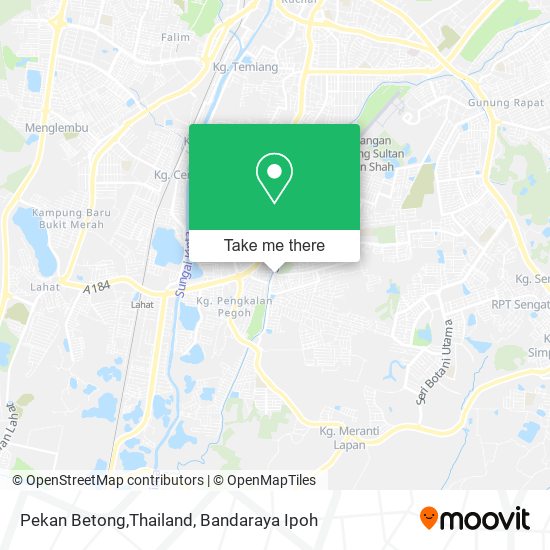 Peta Pekan Betong,Thailand