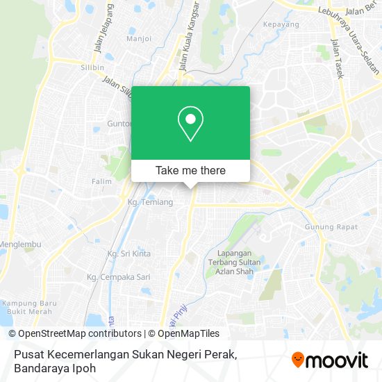 Pusat Kecemerlangan Sukan Negeri Perak map