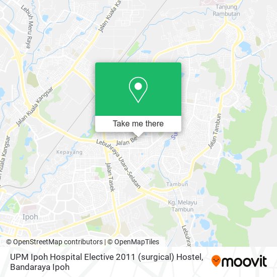 UPM Ipoh Hospital Elective 2011 (surgical) Hostel map