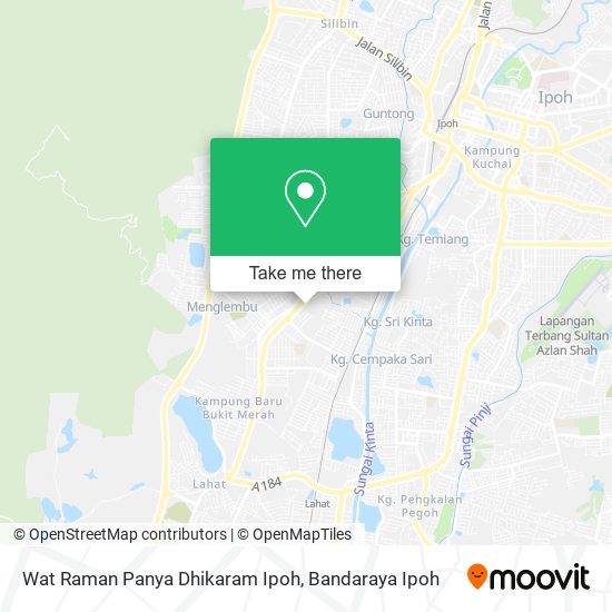 Wat Raman Panya Dhikaram Ipoh map