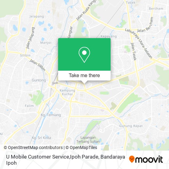 U Mobile Customer Service,Ipoh Parade map