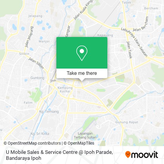 U Mobile Sales & Service Centre @ Ipoh Parade map