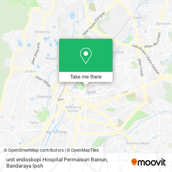 Peta unit endoskopi Hospital Permaisuri Bainun