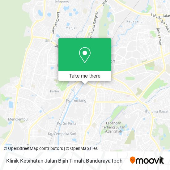 Klinik Kesihatan Jalan Bijih Timah map