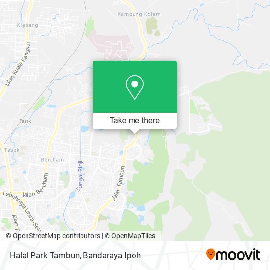 Halal Park Tambun map