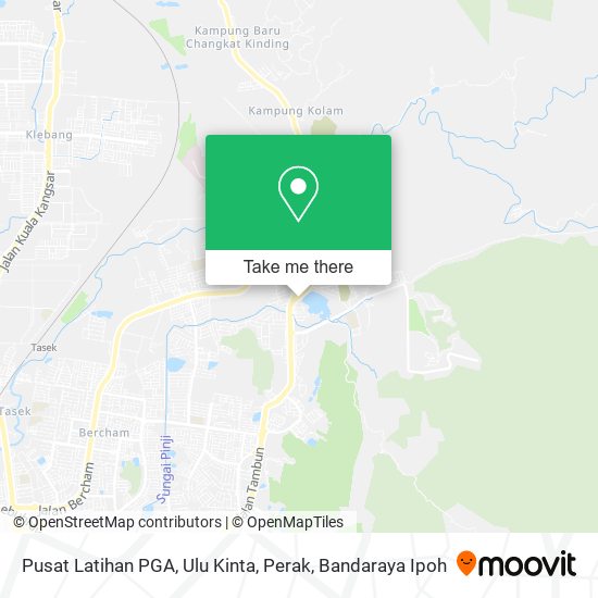 Peta Pusat Latihan PGA, Ulu Kinta, Perak