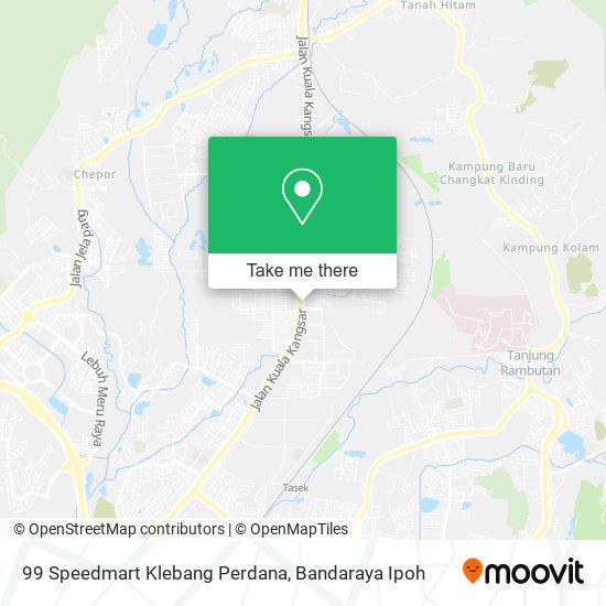 99 Speedmart Klebang Perdana map