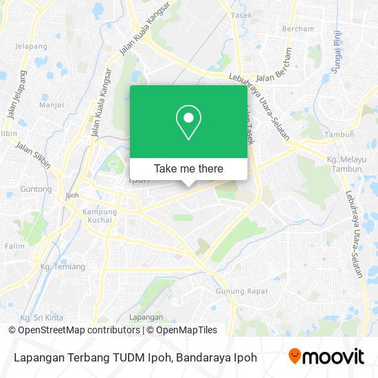 Lapangan Terbang TUDM Ipoh map