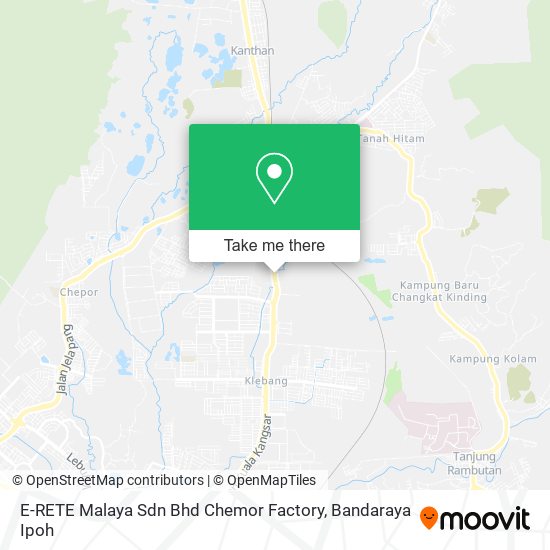 Peta E-RETE Malaya Sdn Bhd Chemor Factory