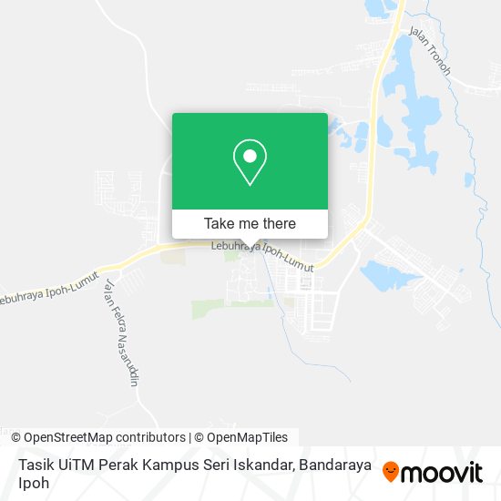 Tasik UiTM Perak Kampus Seri Iskandar map