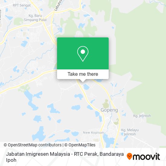 Peta Jabatan Imigresen Malaysia - RTC Perak