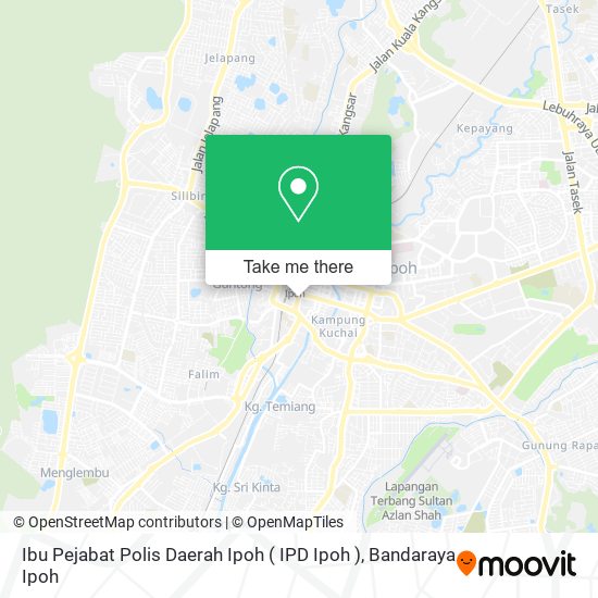 Ibu Pejabat Polis Daerah Ipoh ( IPD Ipoh ) map