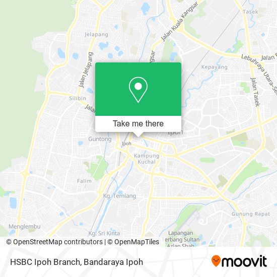 Peta HSBC Ipoh Branch
