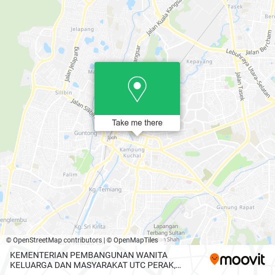 KEMENTERIAN PEMBANGUNAN WANITA KELUARGA DAN MASYARAKAT UTC PERAK map