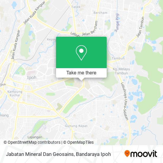 Jabatan Mineral Dan Geosains map